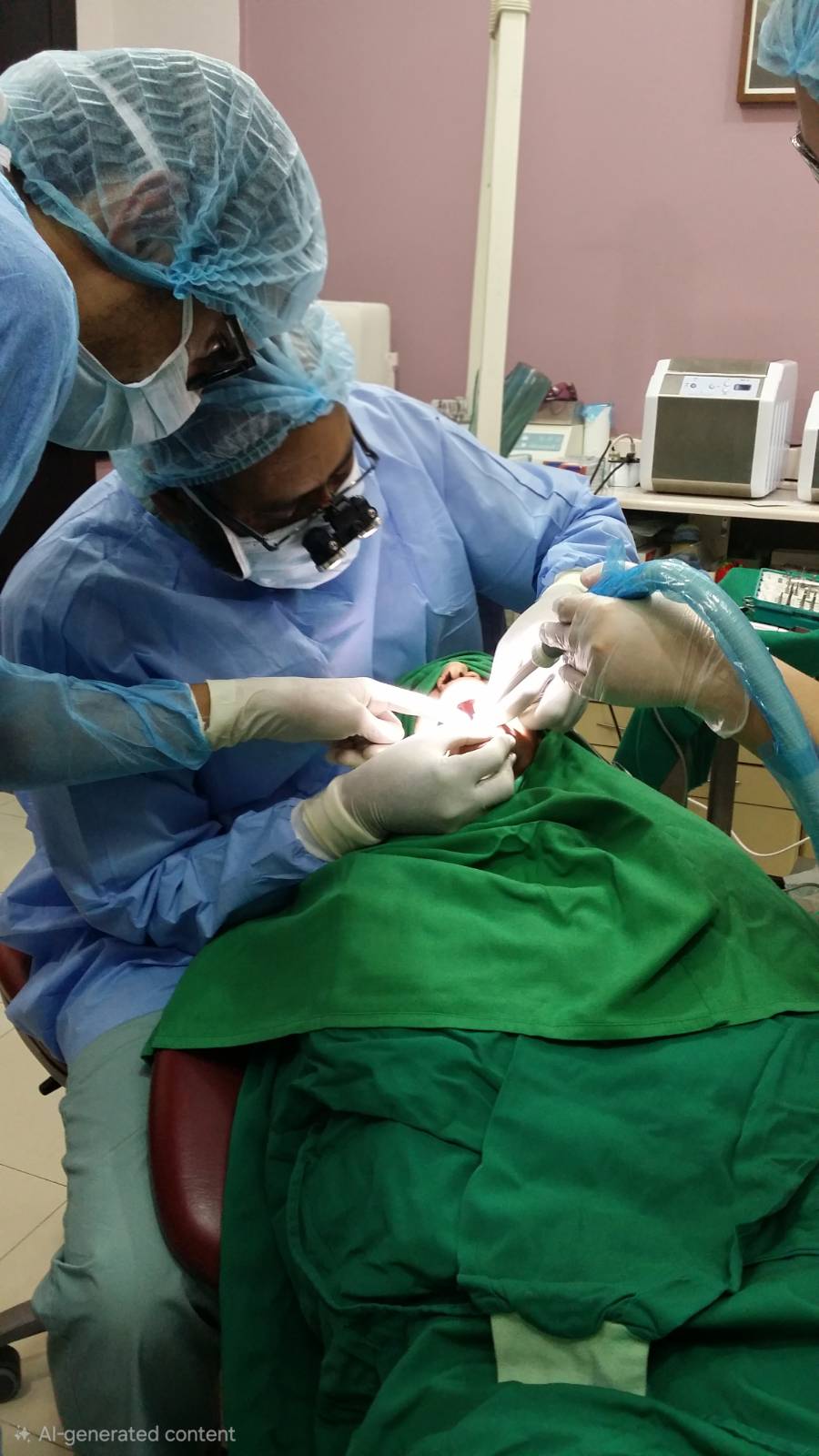 Dr. Saleh Al Ghabban performing surgery